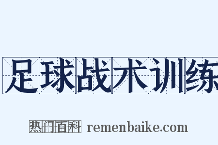 足球战术训练是什么意思的图片